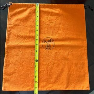 Hermes Orange Dust Bag 17.5” X 16.5” For Kelly 28 From 2000 To Approx 2009